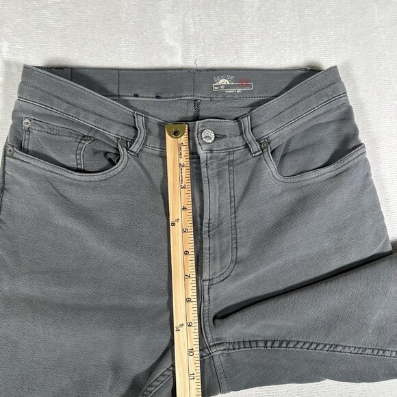 Faherty Jeans Men Size 32 Gray Straight Leg Cotton Blend 5-Pockets W30 L31 - Picture 5 of 12